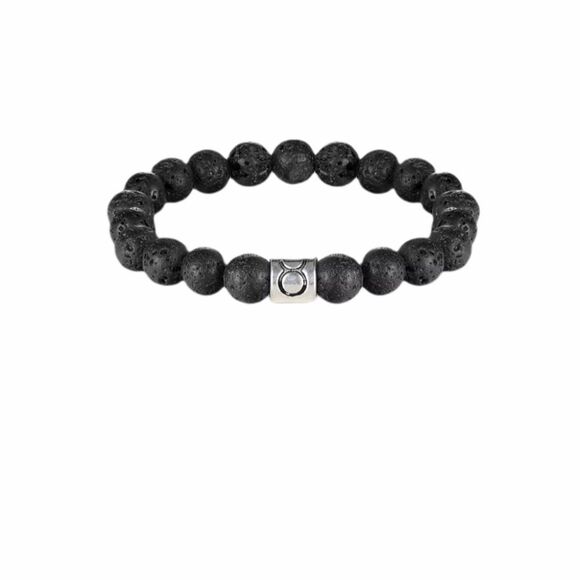 7.25inch Black Lava Taurus Bracelet - Picture 2 of 2